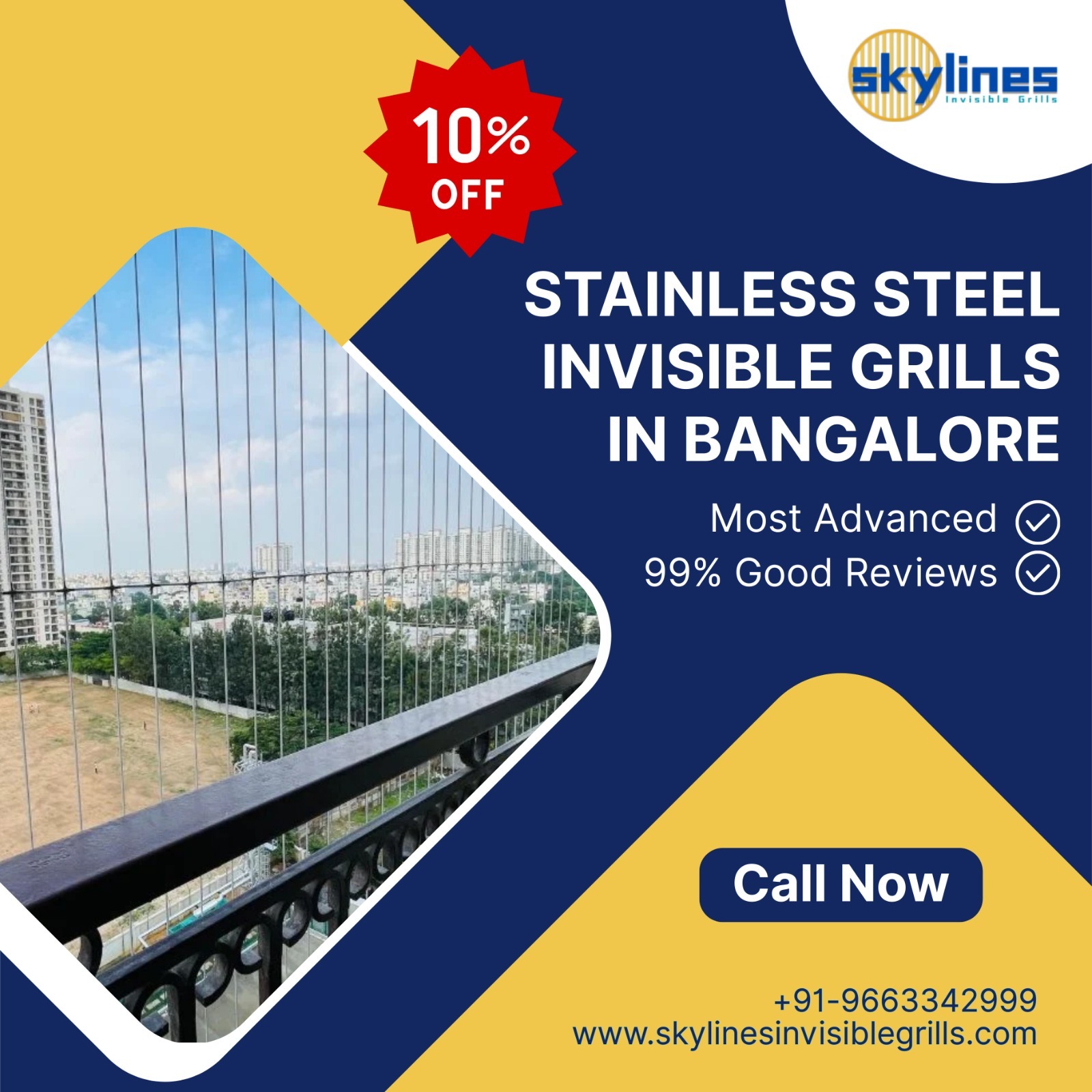 Skylines Invisible Grills Bangalore